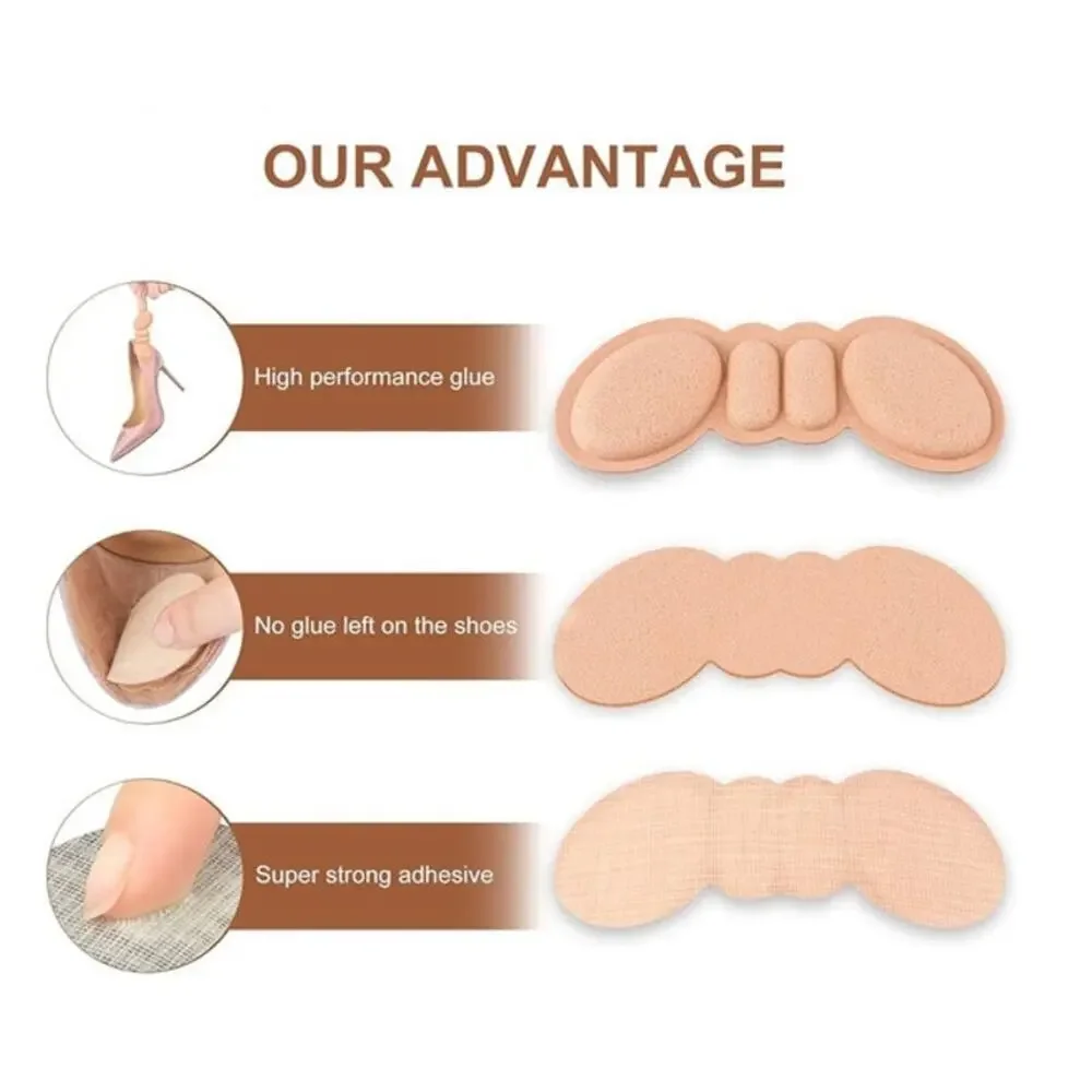 Heel Pads for Shoes That are Too Big, 2Pairs Foamed Cotton